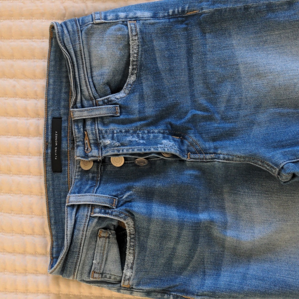 Flying monkey jeans skinny button fly